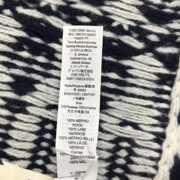 Tory Sport Chunky Merino Fair Isle Scarf - Picture 4 of 6